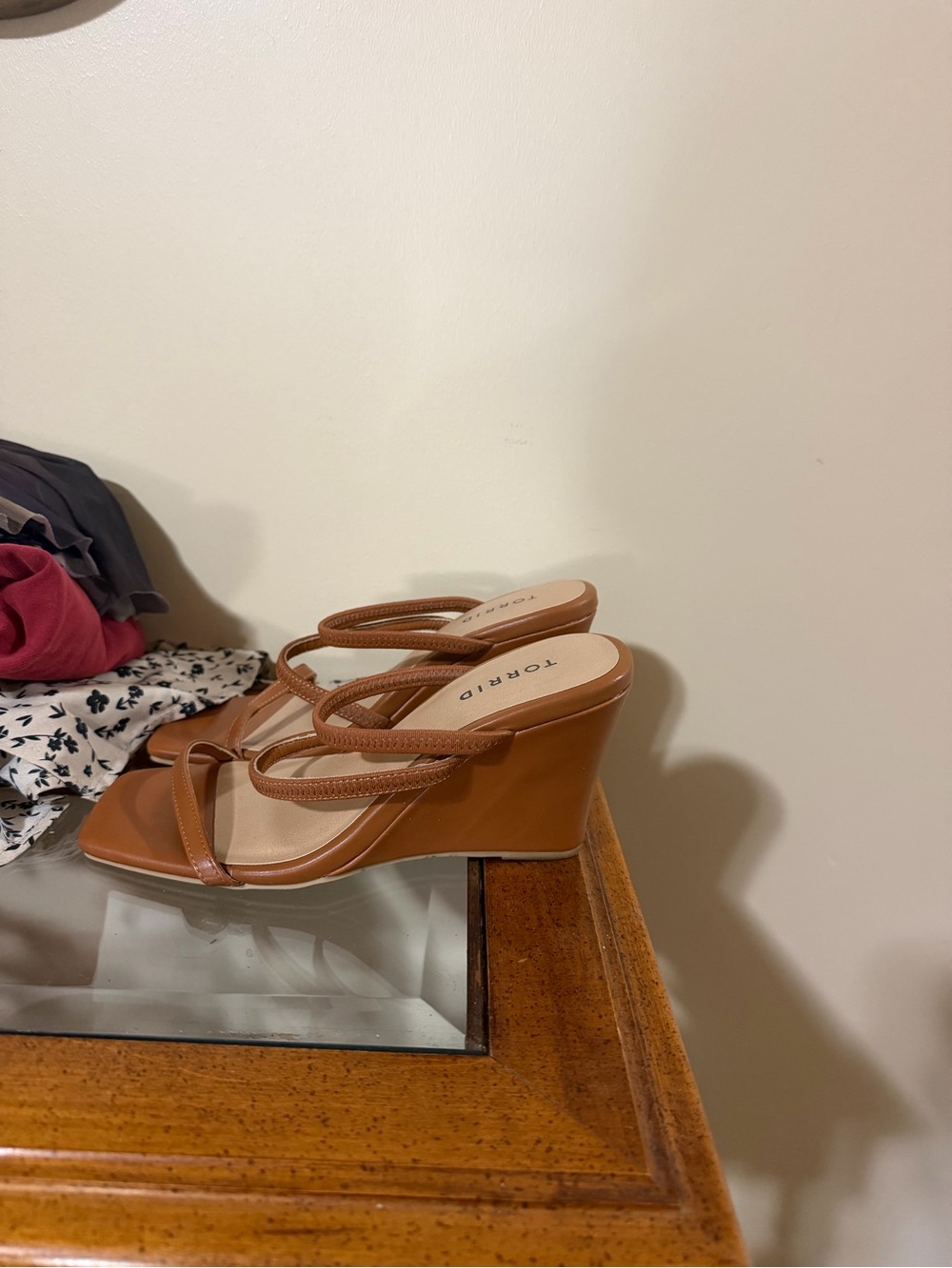 torrid Chestnut Strappy Square-Toe Heeled Sandals - Picture 2 of 3